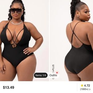 SHEIN one piece. Back straps cross. 1XL